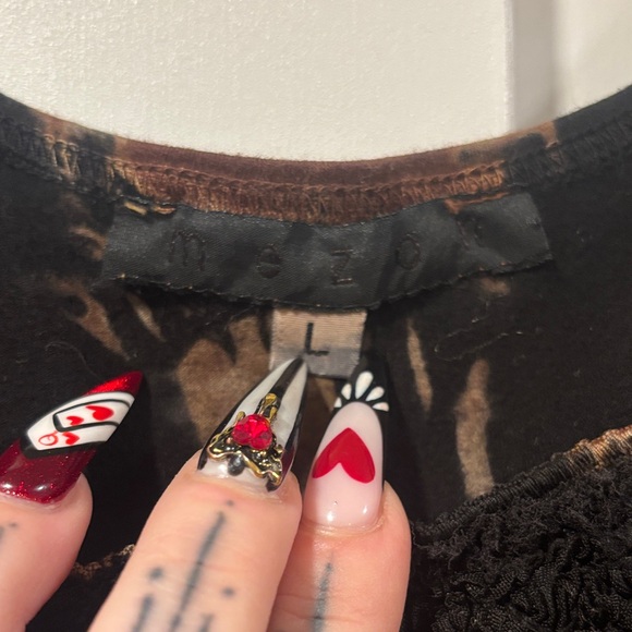 Chic Sleeveless Black and Brown Midi Dress - Picture 2 of 4